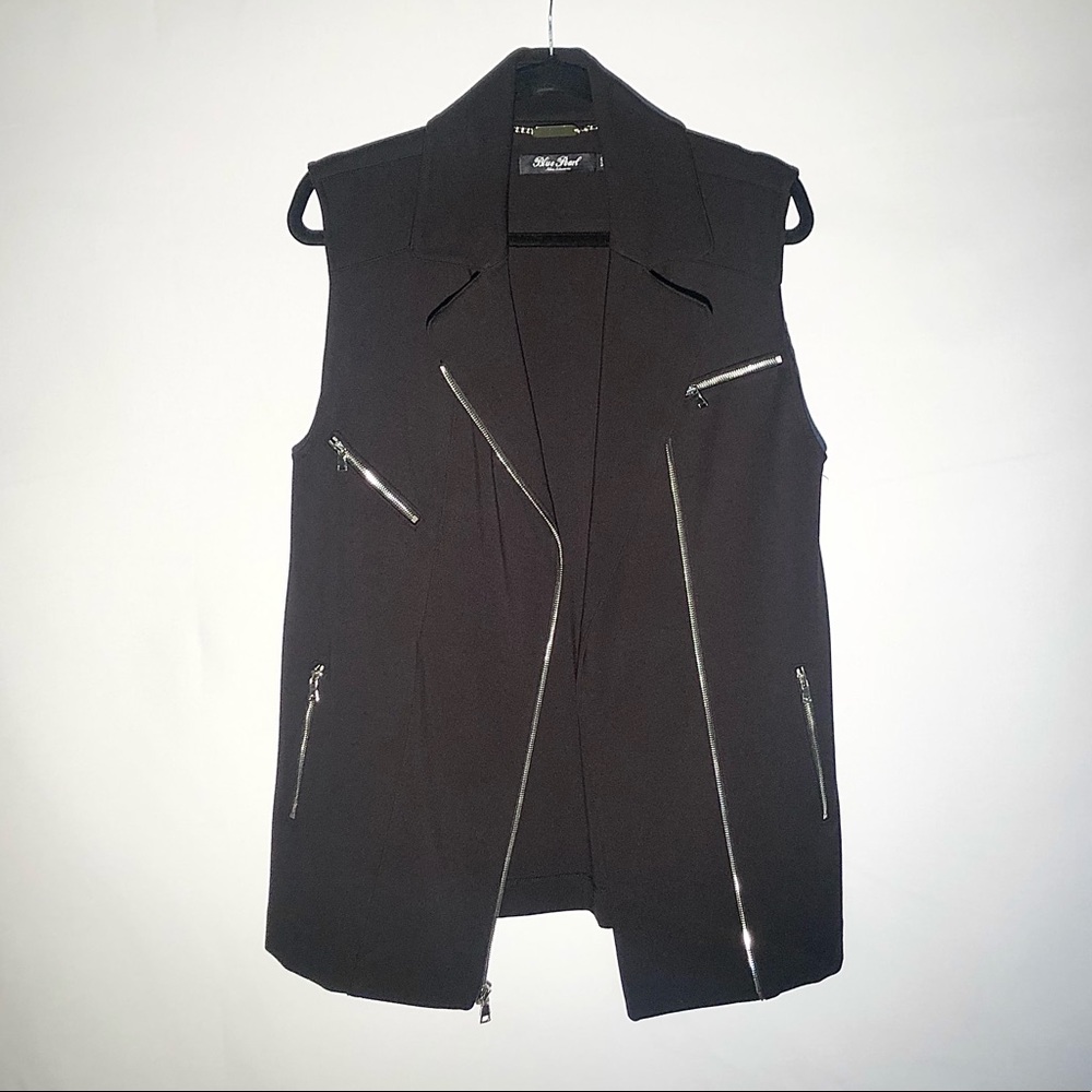 BLUE PEARL by Allen Schwartz Moto Zip Vest